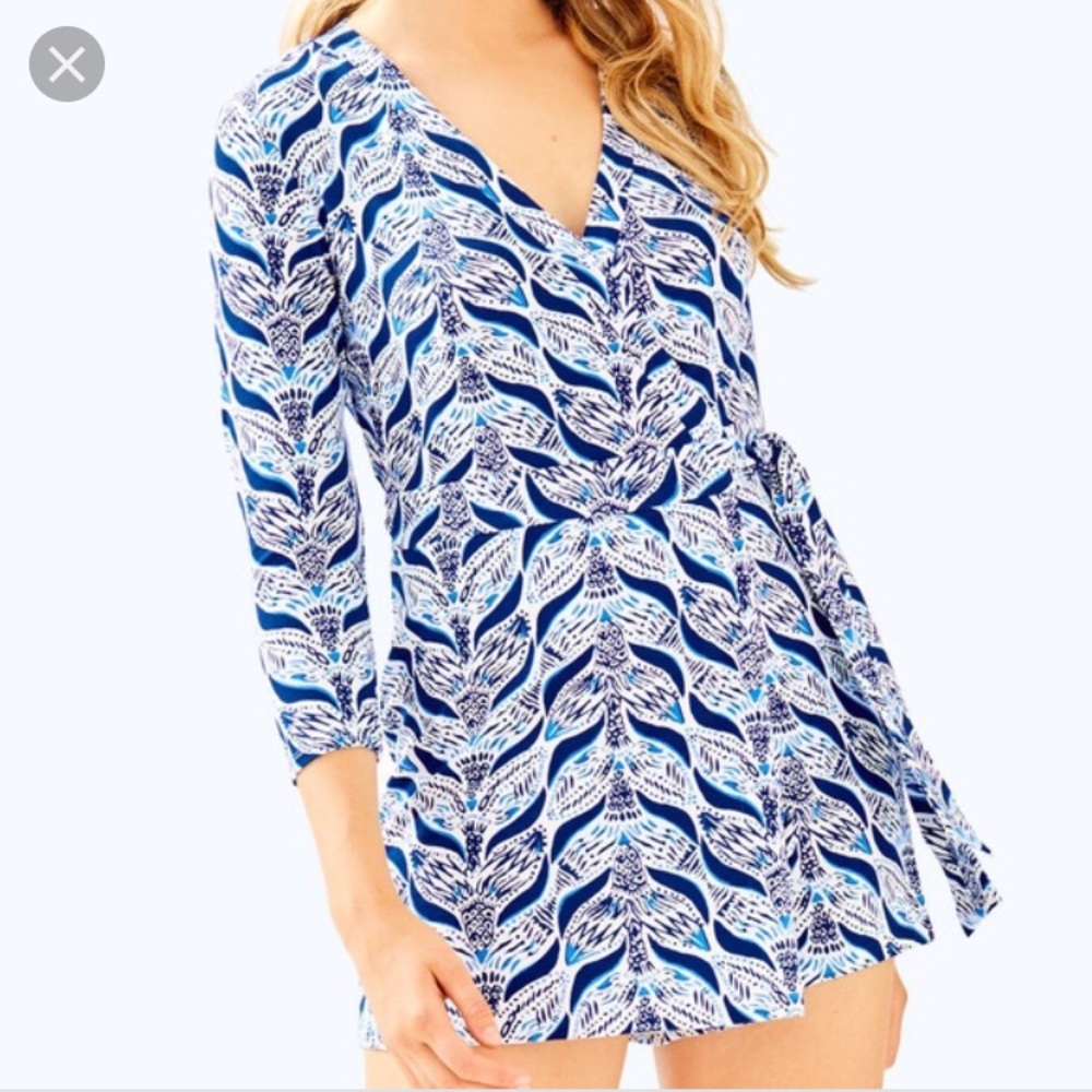 Lilly Pulitzer Karlie Wrap Romper NWT